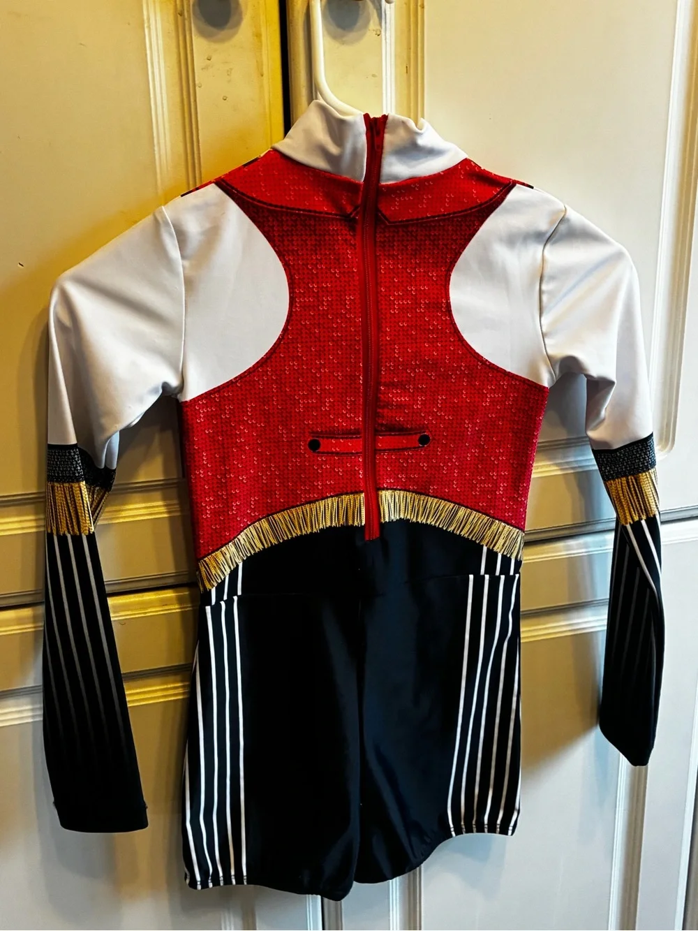 Alexandra Collection Circus Ringmaster-themed dance biketard, Size: 4–6 Youth